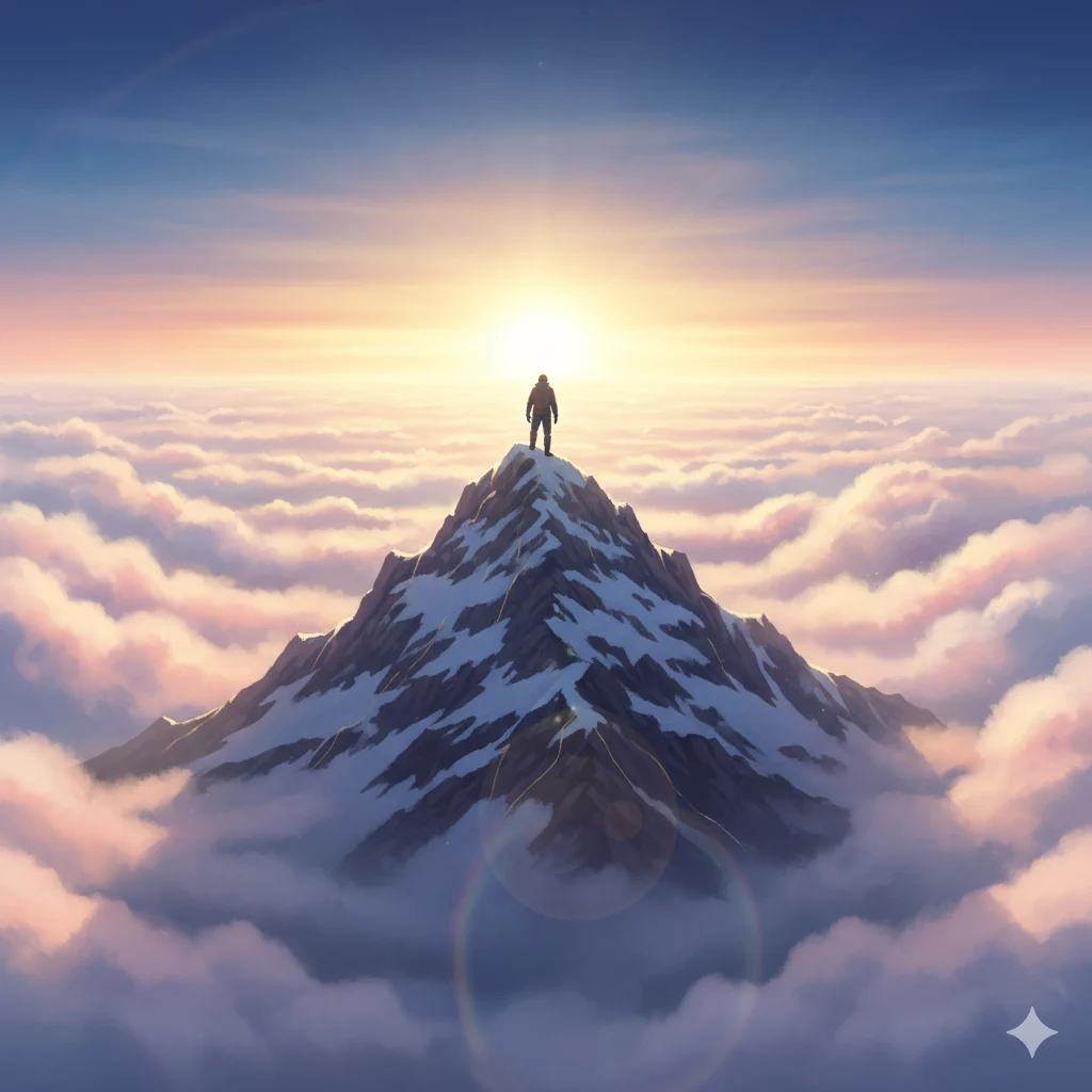 dream about climbing mountain