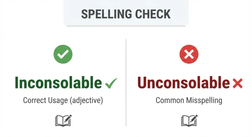 unconsolable or inconsolable