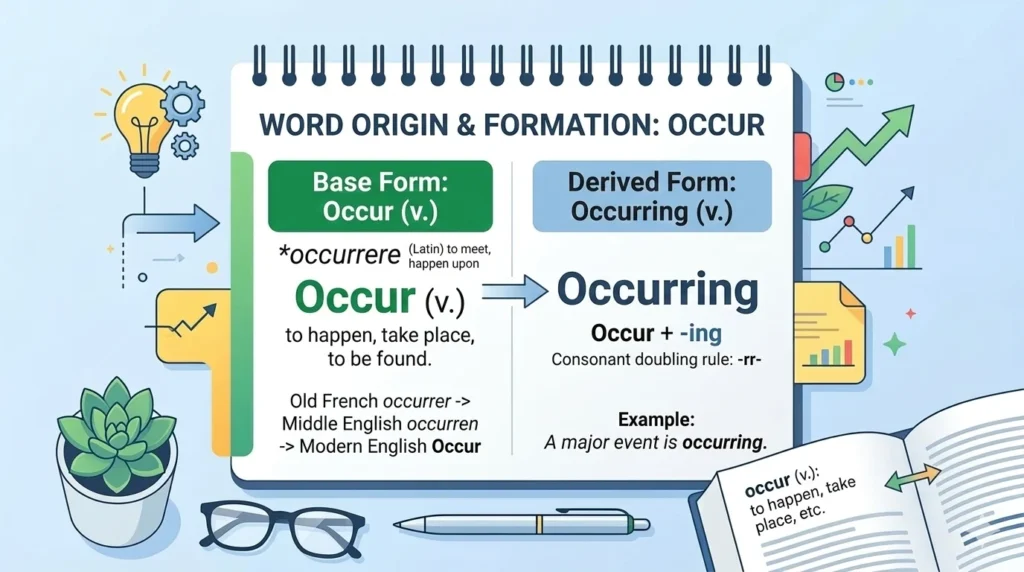occurring or occuring