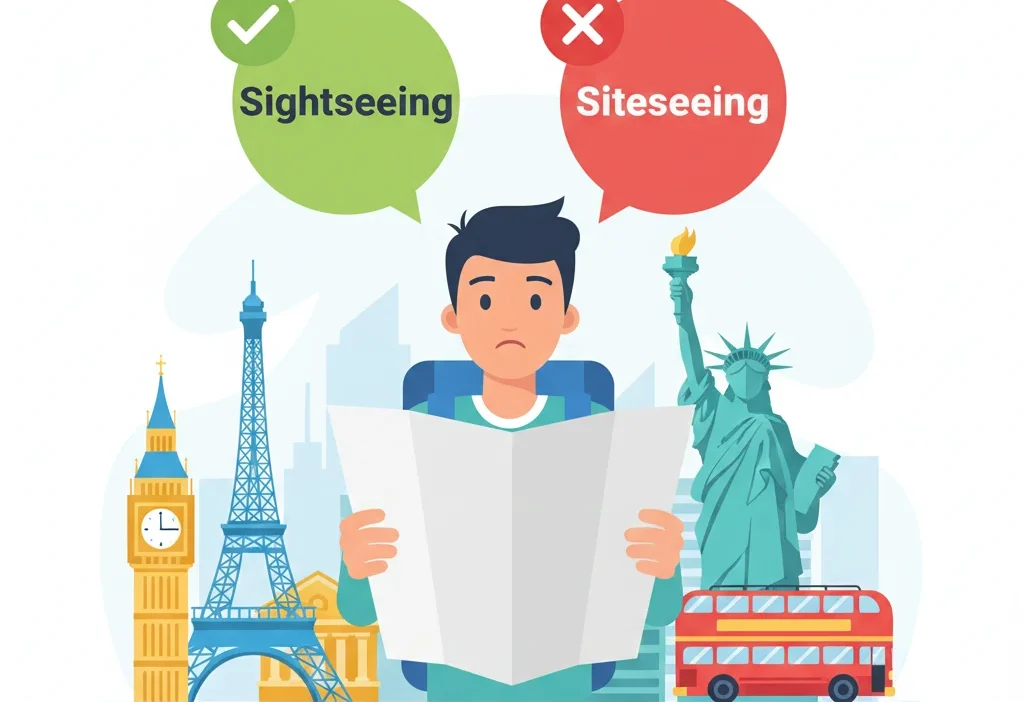 sightseeing or siteseeing
