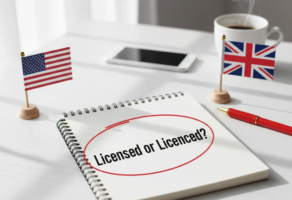 licensed or licenced