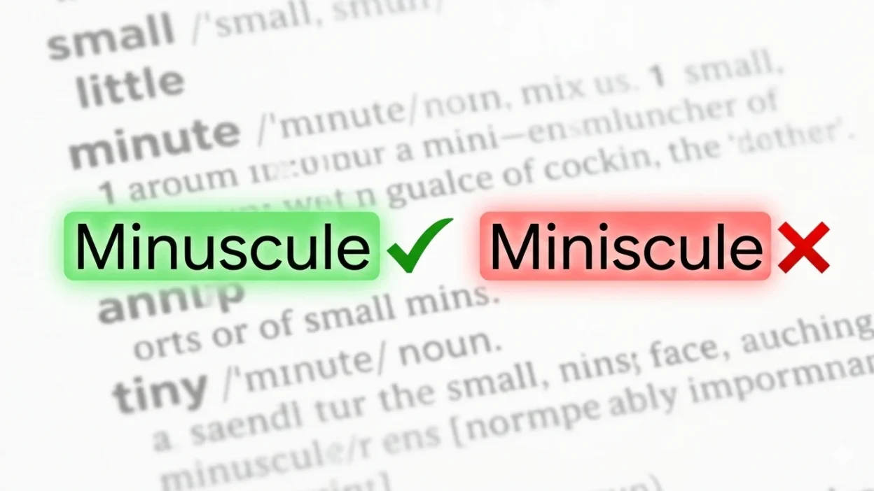 minuscule or miniscule