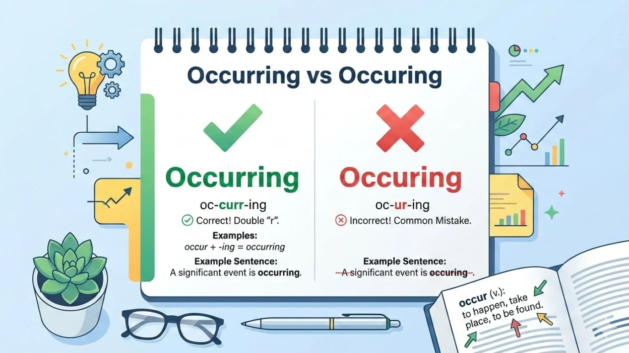 occurring or occuring